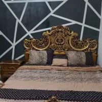 تختخواب به همراه دو عدد عسلی و دراور