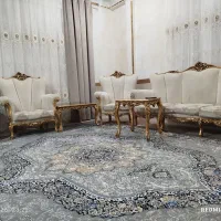 مبل سلطنتی همراه با جلومبلی و عسلی