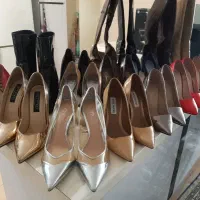 کفش پاشنه بلند خارجی چرم