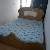 تخت خواب دونفره چوبی دست دوم