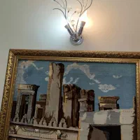 دو عدد لوستر با دوتا دیوارکوب