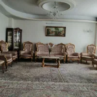 مبلمان استیل ۱۱نفره به همراه میز وسط و عسلی