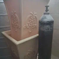 فروش دوعدد گلدان فایبرگلاس اصل المان قد یک وبیست