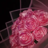 دسته گل جاودان(گل روبانی)