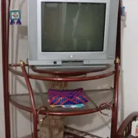 تلوزیون الجی با میز  آهنی