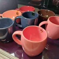 لیوان های سرامیکی رنگی
