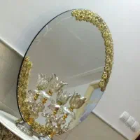 آینه و شمعدان برنز عروس نو