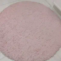 فرش شگی صورتی و طوسی