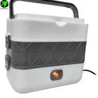 ظرف غذای هیتردار دوطبقه