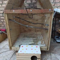 قفس چوبی + یک پرنده رایگان