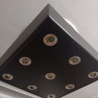 لوستر سقفی چوبیMDF رنگ قهوه ای