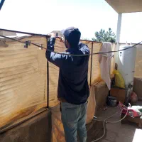 پرده ی برزنت صافی