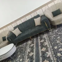 مبل هشت نفره مدل صدفی درحد نو سالم