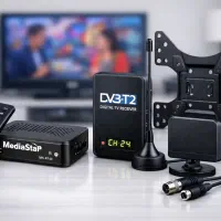 نصب براکت و راه اندازی گیرنده دیجیتال و آنتن