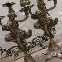 آینه شمعدان برنج خیلی قدیمی