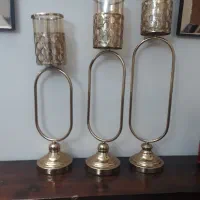 شمعدان پایه دار آلمینیوم رنگ ثابت