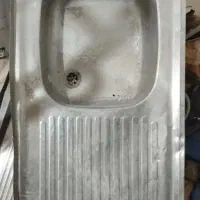 سینک یک قلو با شیر وسیفون آماده