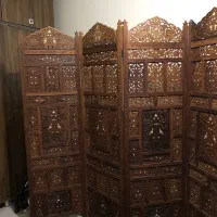پارتیشن چوبی کشمیری قدیمی