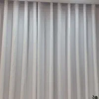 پرده پانچی کتان بافت‌دار