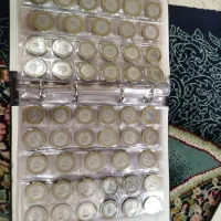 تعدادی سکه قدیمی کلکسیونی آلبوم اول همه نقره