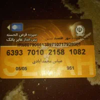 کارت ومدارک پیداشده بنام محمدابادی لطفا اطلاع دهید