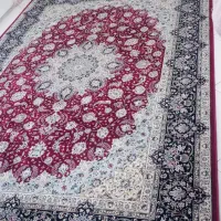 فرش تمام نخ ابریشم بافت کاشان