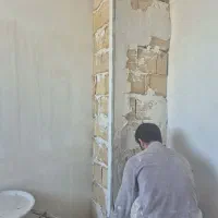 استا گچکار سفید کار ماهر و باتجربه و حرفه‌ای