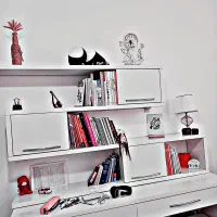 کتابخانه و میز تحریر