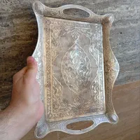 نگین انگشتر عقیق سینی چای خوری سربی