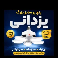 لامپ شارژی پنج پر سایز بزرگ سولاردار یزدانی