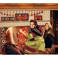 دار قالی رومیزی با وسایل کامل
