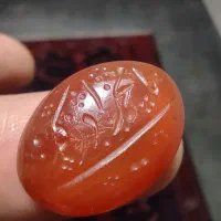 نگین عقیق یمن کهنه خطی
