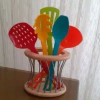 جا قاشقی بامبو بهمراه جعبه