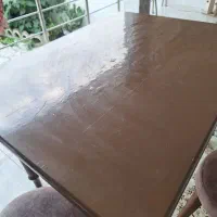 میز غذاخوری چهار نفره با چهار صندلی پاف