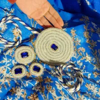 ست کمربند ،سرآستین آبی