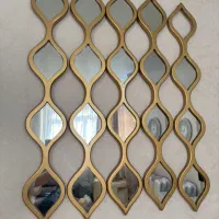 دکور آینه ای ،دیواری ۵شاخه و قابل تنظیم