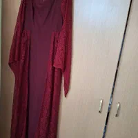 دوعدد لباس مجلسی رنگ زرشکی و لیمویی سایز ۴۸/۵۰