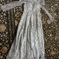 لباس مجلسی نقره‌ای صورتی