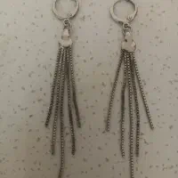 گوشواره ریشه ای  حلقه ای آویز ماری