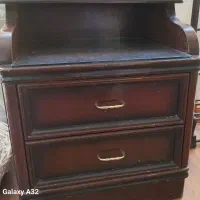 پاتختی قدیمی(۲ عدد) چوب سنگین