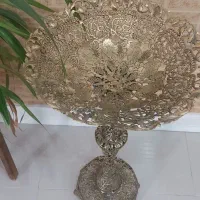 کنارسالنی برنز میزتلفن پرده قابلمه مینی ویترین