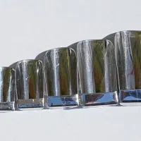 سرویس ۵ عددی سرتاس فلزی استیل  (چره ) لوازم قنادی