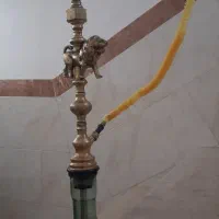 قلیون برنجی سنگین شیرنشان