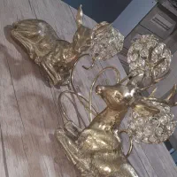 گوزن آهو برنجی تزیینی دکوری اصلی