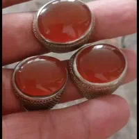 سه عدد انگشتر عقیق یمنی