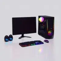 کامپیوتر کامل رندرینگ گیمینگ ترید کیس مانیتور 24