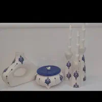 شکلات خوری همراه جا شمعی و گلدان