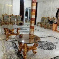 مبل ۹ نفره و میز غذاخوری ۸ نفره با میز عسلی