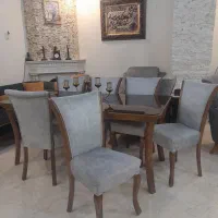 میز ناهار خوری ۶ نفره در حد نو