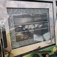 تنور گازی دو سینی چدن.پایه گردان